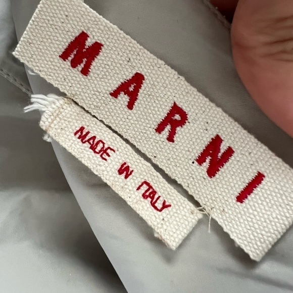 MARNI Sleeveless A-line Contemporary Italian Khaki Tank Top SIze 40 - Picture 6 of 6